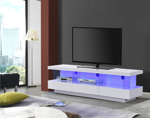 Täfelungs-Wohnzimmer Fernsehkonsolen-Kabinett-weißer Lack Fernsehstand