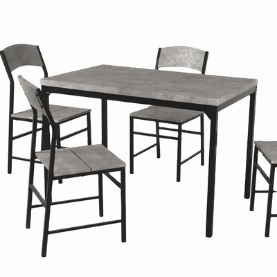 Hölzerner Speisetisch Roydom ODM und 4 Stühle stellten 5-teiligen Speisetisch-Satz ein