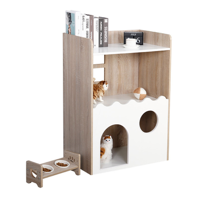Stützbares hölzernes Haustier-Innenhaus Cat Den With Storage ODM