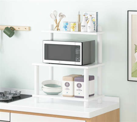 Moderne weiße Vielzweckküchen-Mikrowelle Oven Storage Rack Shelving