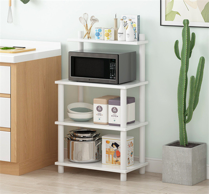 Bäcker-Kitchen Microwave Rack-Regal 3 Reihe Vaneer hölzernes