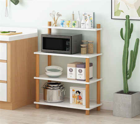 4 Reihe Multifunktionsmikrowellen-Oven Rack Kitchen Appliance Storage-Gestell
