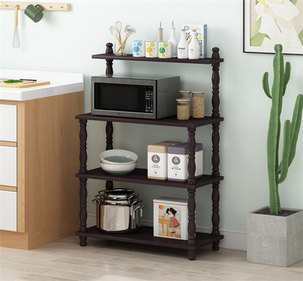 4 Reihe Multifunktionsmikrowellen-Oven Rack Kitchen Appliance Storage-Gestell
