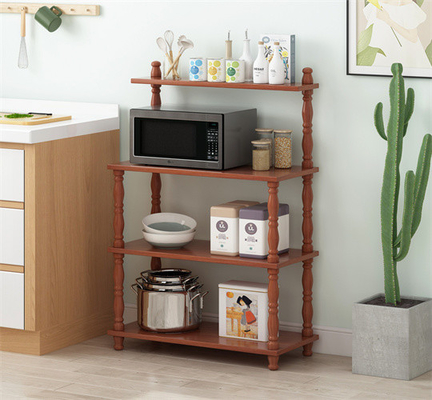 4 Reihe Multifunktionsmikrowellen-Oven Rack Kitchen Appliance Storage-Gestell
