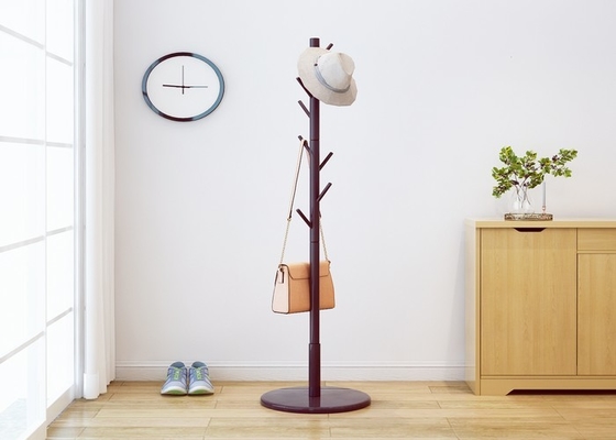 Raumersparnis-justierbarer Kiefernholz-Handtaschen-Aufhänger-Stand-hölzerner Baum