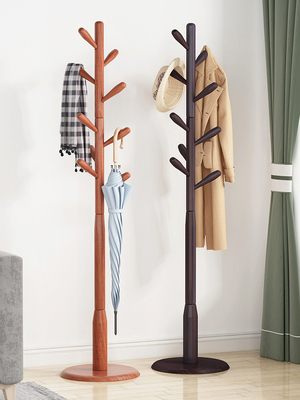 ODM-Kleiderhut-Mantel-Baum-Stand-Aufhänger-Gestell-Kiefernholz mit 8 Haken