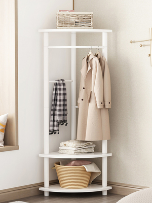 Raumersparnis-Ecken-freistehender Mantel u. Kleiderhaken mit Schuhregal