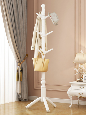 Kundengebundener Garderobenständer-Aufhänger-Stand-Kiefern-hölzerner Mantel-Baum für Schlafzimmer