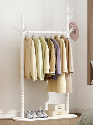 ODM-Scheuertuch-Garderobenständer-Stand-Aufhänger-Schlafzimmer in Polierbreite des holz-98cm