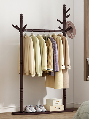 ODM-Scheuertuch-Garderobenständer-Stand-Aufhänger-Schlafzimmer in Polierbreite des holz-98cm