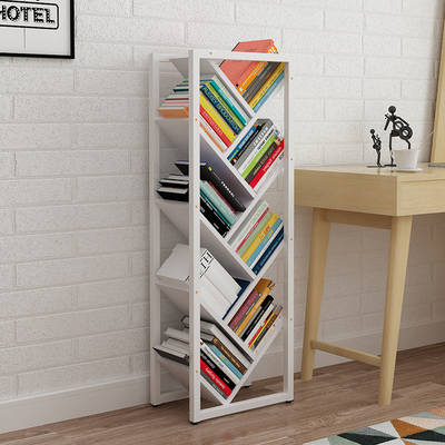Starkes modernes Wohnzimmer-Metall ODM 16mm und hölzerner Buch-Regal-Baum-Bücherschrank