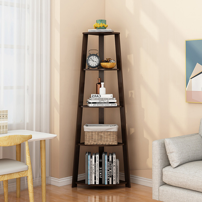contermperary 5 Regal-festes hölzernes Leiter-Bücherregal-hölzernes Eckgestell
