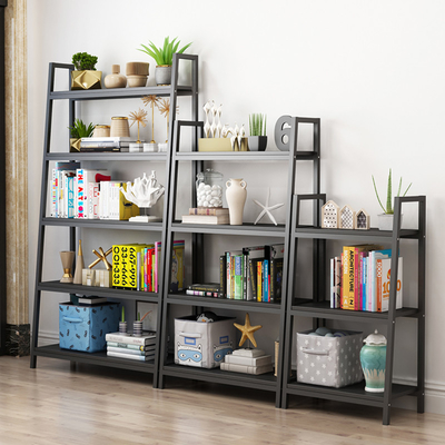 Industrielles Metall und hölzerne Buch-Regale für Bibliotheks-Wohnzimmer