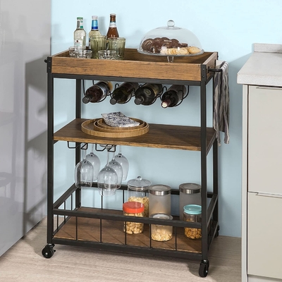 ODM-Kaffee-moderner Küchen-Wagen für Frucht-Gemüsespeicher
