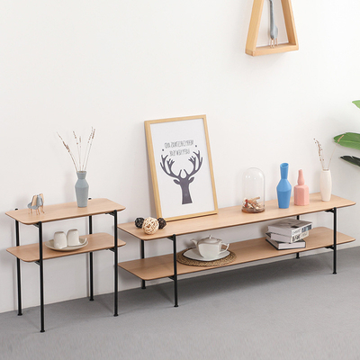 BSCI industrielle Stand-Medien-Konsole T Shpe Regal MDF hölzerne 3 Fernseh