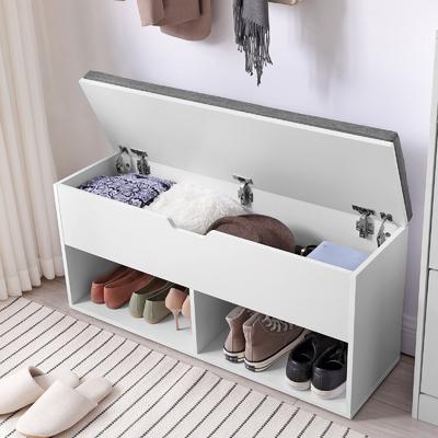 Sgs-Eingang-kleine Würfel-Schuhregal-Möbel-hölzerner Schuh-Schrank mit Seat