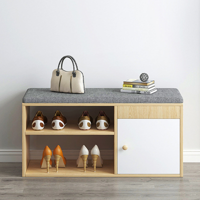 Schuhregal-Möbel-Organisator Cabinet With Door FSC hölzerner und weiches Kissen