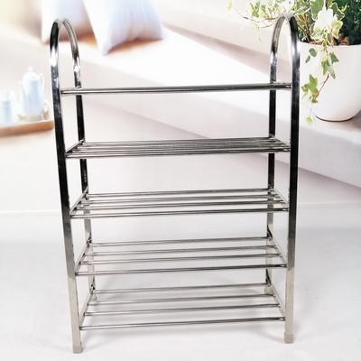ODM BSCI 5 Schicht-Edelstahl-Schuhregal-Möbel-Metallbank für Wohnzimmer-Schlafzimmer