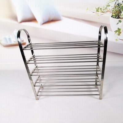 ODM BSCI 5 Schicht-Edelstahl-Schuhregal-Möbel-Metallbank für Wohnzimmer-Schlafzimmer
