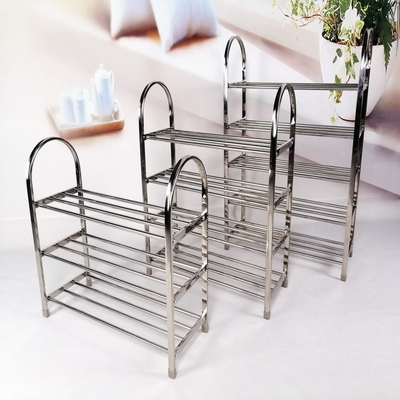 ODM BSCI 5 Schicht-Edelstahl-Schuhregal-Möbel-Metallbank für Wohnzimmer-Schlafzimmer