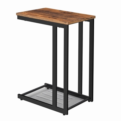 C formen Holz-und Metallcouchtisch Sofa Nesting End Tables