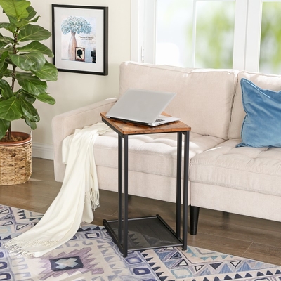 C formen Holz-und Metallcouchtisch Sofa Nesting End Tables