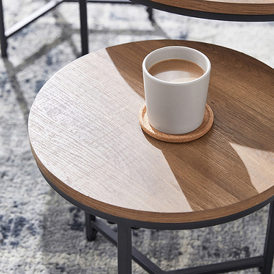 Wohnzimmer kleines Brown ringsum Nistencouchtisch-Satz-Möbel