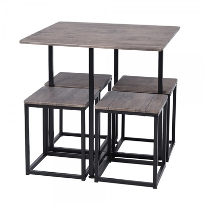 Färbereiche-Esszimmer-Satz-Holztisch und Stühle für Bar-Küche