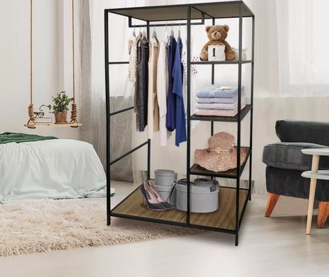 Metall und Stoff-Speicher-Gestell MDF hölzernes für Schlafzimmer