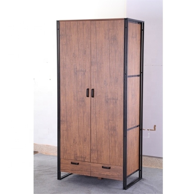 Rustikale Browns industrielle hölzerne moderne Türen des Garderoben-Kabinett-Wandschrank-2