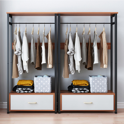 Moderner Schlafzimmer-hölzerner Kleidungs-Gestell-Wandschrank-hängende Gestell-Möbel für Haus