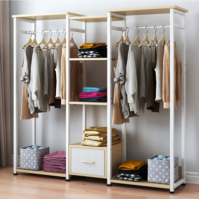Moderner Schlafzimmer-hölzerner Kleidungs-Gestell-Wandschrank-hängende Gestell-Möbel für Haus