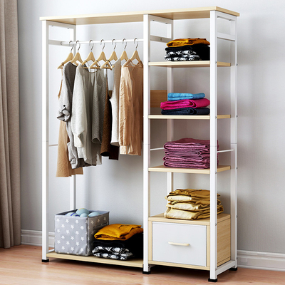 Moderner Schlafzimmer-hölzerner Kleidungs-Gestell-Wandschrank-hängende Gestell-Möbel für Haus