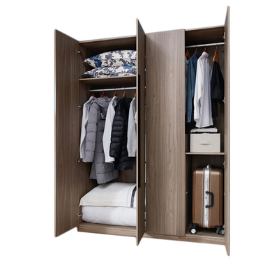 Tür-hölzerne Kleiderschrank-Garderobe Contemperary 4 für Schlafzimmer-Speicher