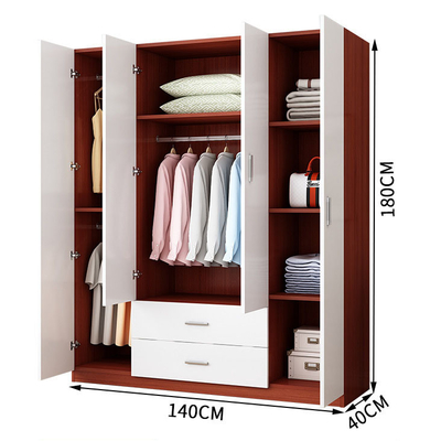 Grad E1 hölzerner moderner Garderoben-Kabinett-Kleiderschrank mit Fach