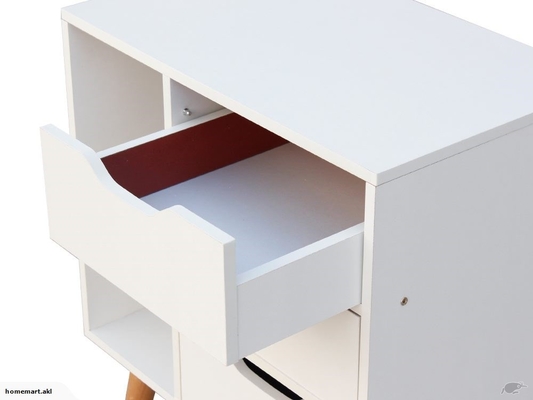 Schlafzimmer Kopfende-Kabinett-Möbel 28 Zoll Nightstand MDF hölzerne
