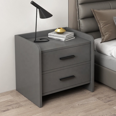 Bauholz-Nachttisch-Gray Whites 2 Eco freundliches Fach Nightstand