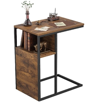 Kundenspezifische umschaltbare hölzerne c-Stahlseite Nightstand verlegt für Wohnzimmer