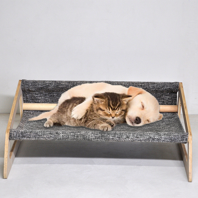Hunde-Sofa Raised Dog Bed Wood-Schlafen Eco freundliches hölzernes