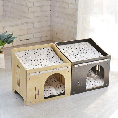 Kundengebundenes hölzernes Cat Shelter Room Timber Dog-Haus