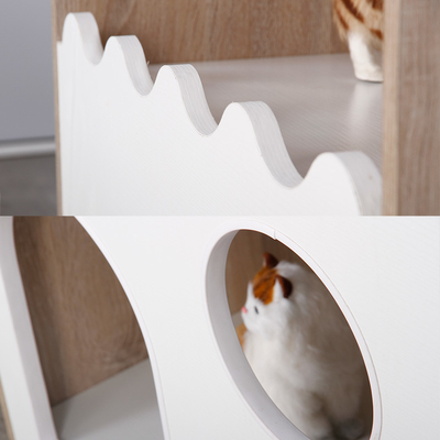 Stützbares hölzernes Haustier-Innenhaus Cat Den With Storage ODM