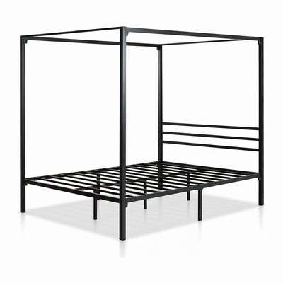 Zeitgenössischer hölzerner Metallmöbel-Metallhimmelbett-Rahmen mit Stahllatte